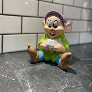 SOLD. Vintage Disney Dopey Ceramic Coin Bank